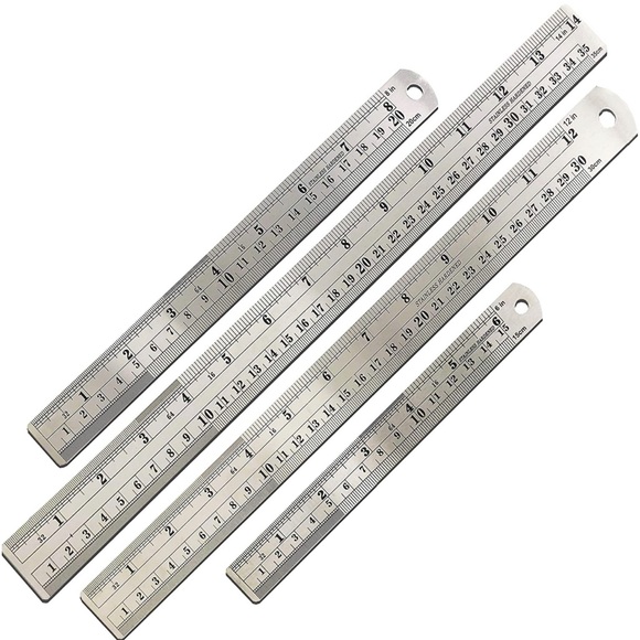 💥BRAND NEW💥Mr. Pen Stainless Steel Rulers with Protective Covering 4 pk. qty 1 - Picture 5 of 7